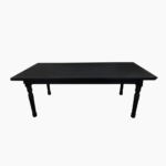 WOODEN BLACK RECTANGLE TABLE