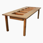 WOODEN BUFFET TABLE  (5 CHAFING DISHES) - INCL. RECHAUD