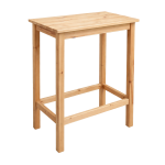 RECTANGLE BLOND WOOD HIGH TABLE