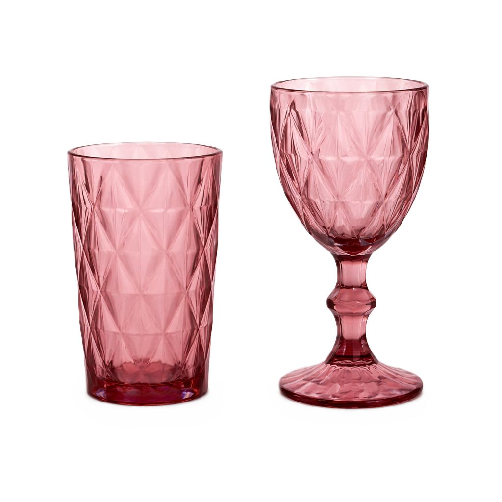 150-153 PINK GLASSES - Image 1