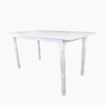 WOODEN WHITE RECTANGLE HIGH TABLE