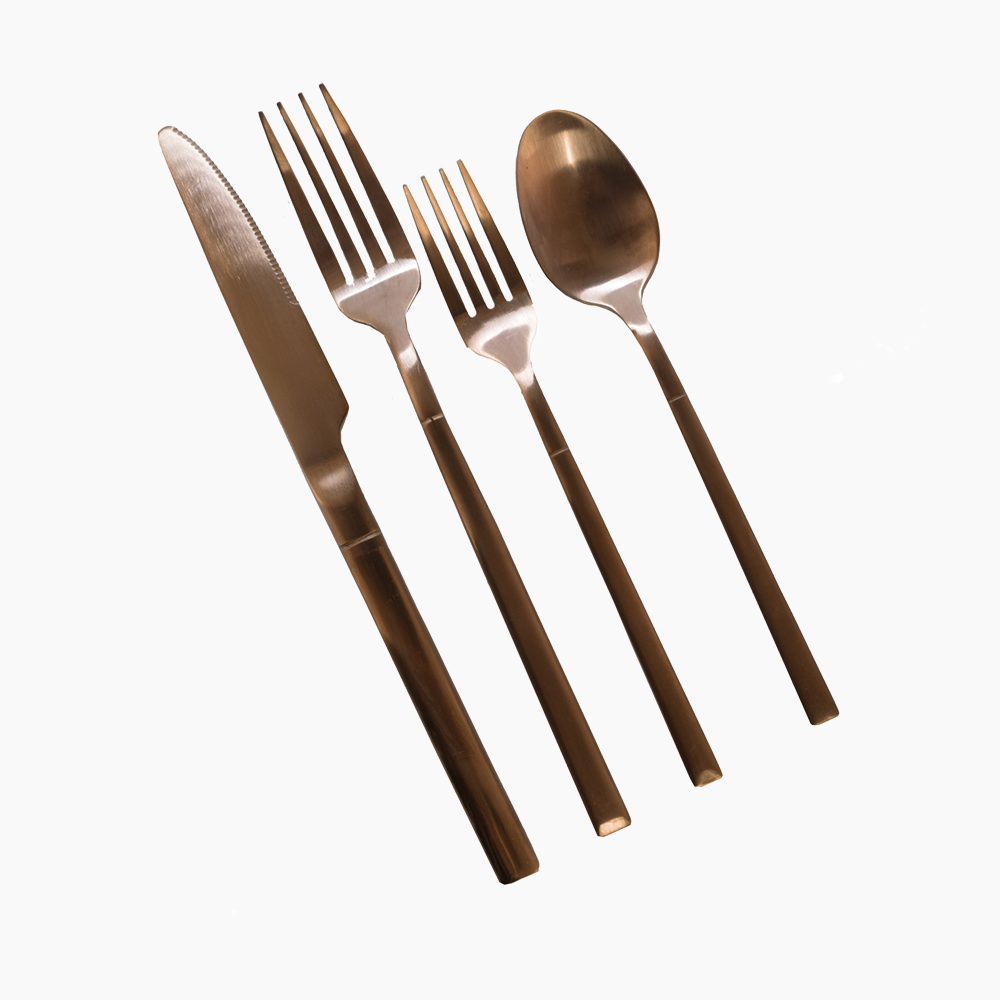 309 - ROSE GOLD CUTLERY SET OF 4