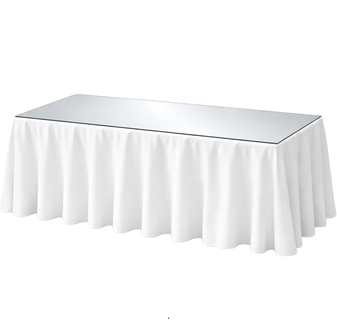 383 (2) RECTANGLE MIRROR FOR TABLE 220X110CM - Image 1