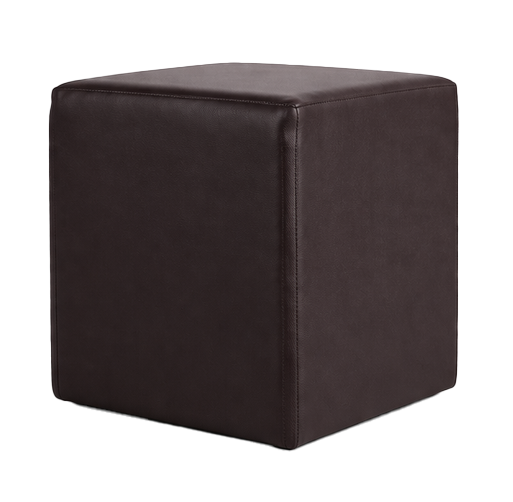 SQUARE (2) POUF SQUARE BLACK - Image 1