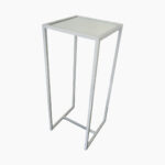 WHITE METAL HIGH TABLE 45W (110CM HEIGHT)