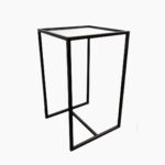 BLACK METAL HIGH TABLE 60W (100CM HEIGHT)
