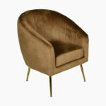 ARMCHAIR BEIGE VELVET