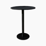 BLACK ROUND HIGH TABLE