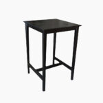 SQUARE BLACK HIGH TABLE