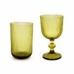 YELLOW WITH LINES GLASSES