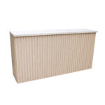 LIGHT WOOD BAR RIBBED