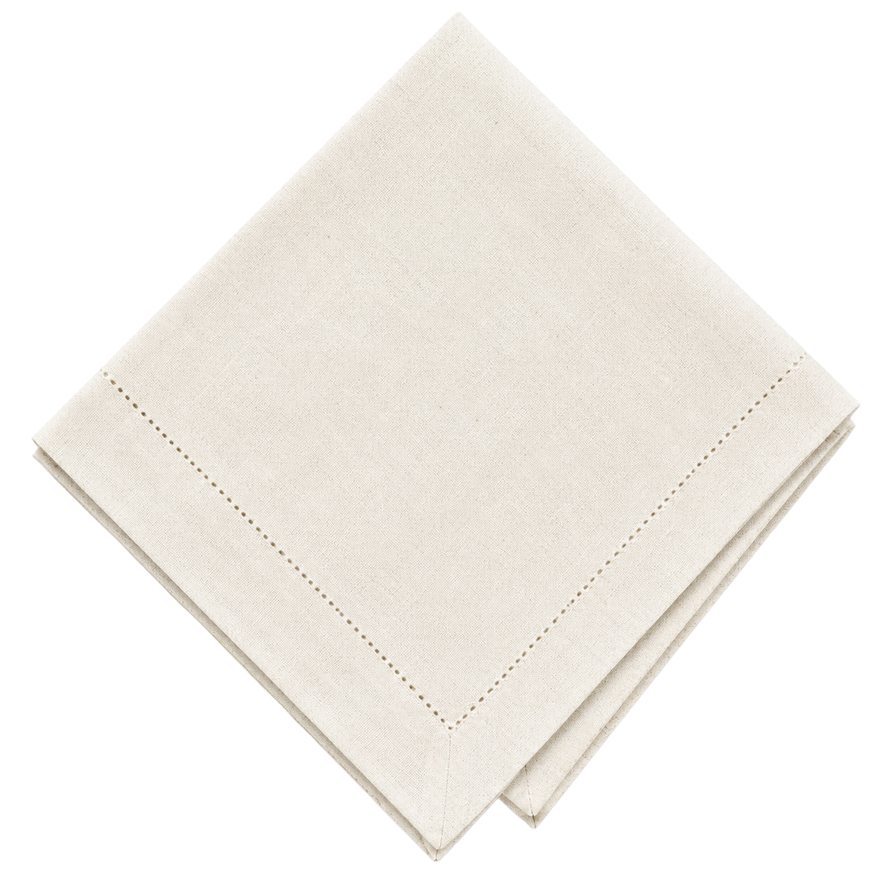 napkin - linen sand embroidery NAPKIN - LINEN SAND BEIGE - Image 1