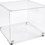 CLEAR SQUARE CAKE TABLE