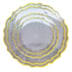 WAVY CLEAR WITH GOLD SET