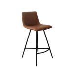 LEATHER BROWN HIGH CHAIR