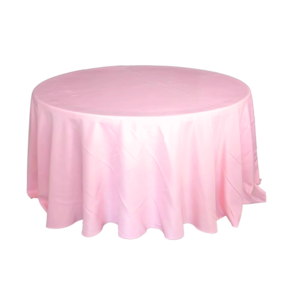177 TABLECLOTH ROUND - BABY PINK - Image 1