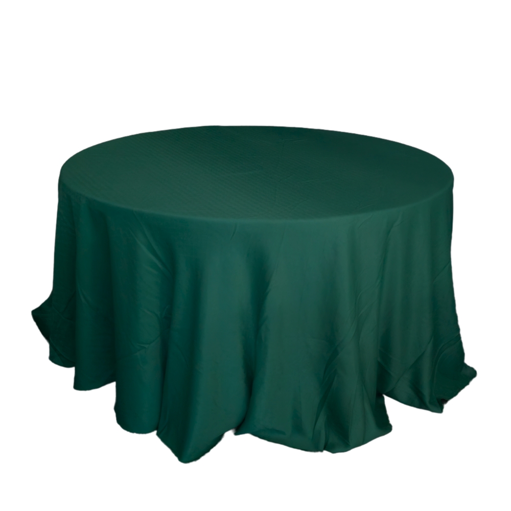 178 TABLECLOTH ROUND - DEEP GREEN - Image 1