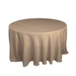 TABLECLOTH ROUND - BEIGE PATTERN