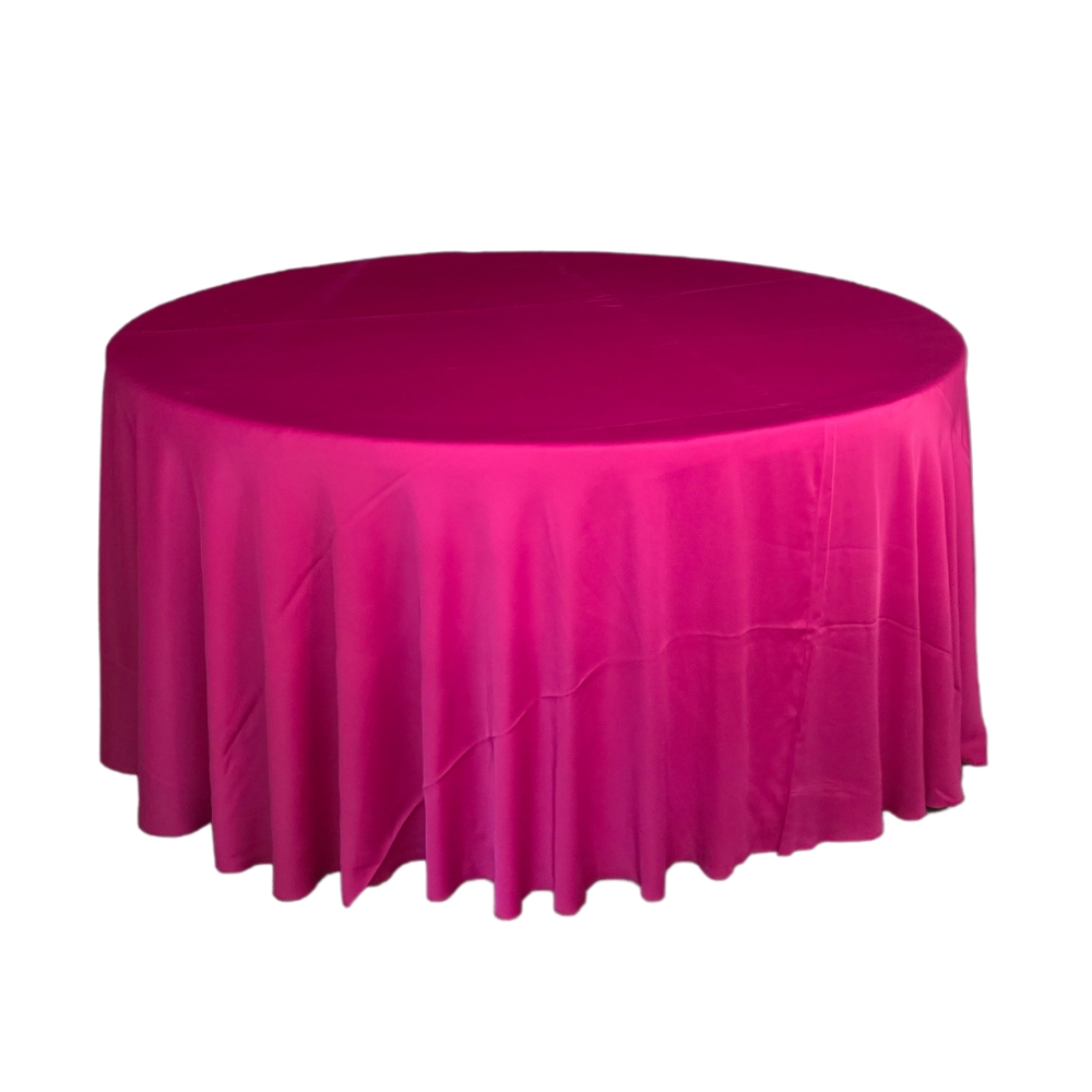 183 TABLECLOTH ROUND - BRIGHT FUCHSIA - Image 1