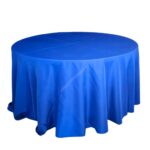 TABLECLOTH ROUND - ELECTRIC BLUE