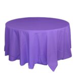 TABLECLOTH ROUND - DARK PURPLE