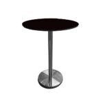 SILVER ROUND HIGH TABLE 80X108CM