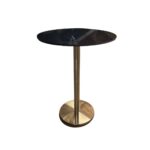 GOLD ROUND HIGH TABLE 50X108CM - Image 2