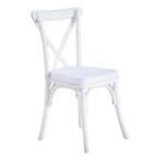 CROSSBACK WHITE CHAIR