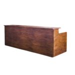 RUSTIC BROWN WOODEN BAR 2PCS