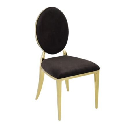 AVA CHAIR GOLD - BLACK CUSHION