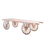 FESTIVAL WOOD WHITE FOOD CART