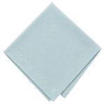 NAPKIN - LINEN TURQUOISE EMBROIDERY