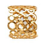 RING WITH CIRCLES GOLD