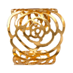 RING WITH GOLD ROSE