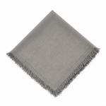 NAPKIN - LINEN CHARCOAL WITH FRINGE