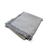 NAPKIN - LINEN CHARCOAL WITH FRINGE