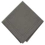NAPKIN - GRAPHITE GREY EMBROIDERY