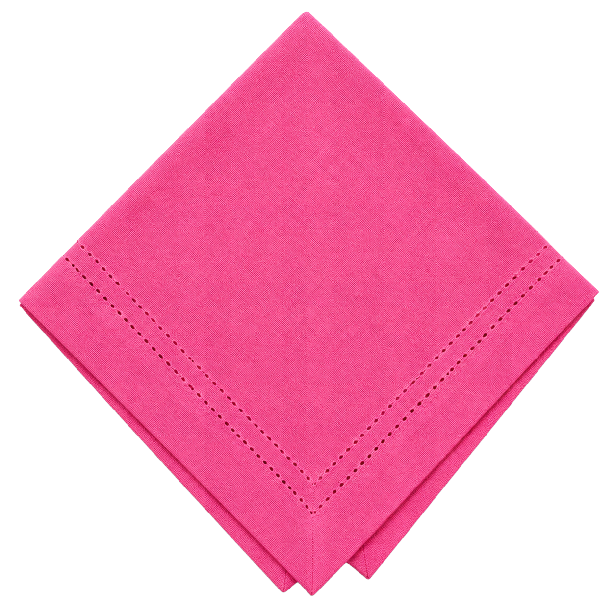 napkin - linen fuchsia embroidery NAPKIN - LINEN FUCHSIA EMBROIDERY - Image 1