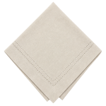 NAPKIN - LINEN GREYISH WITH EMBROIDERY