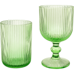 GREEN WITH LINES GLASSES