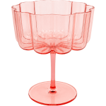 FLOWER SHAPED PINK GLASS