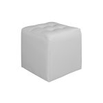 WHITE CUBE POUF