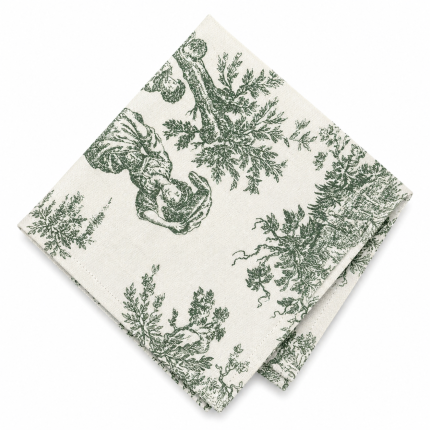 napkin - green landscape