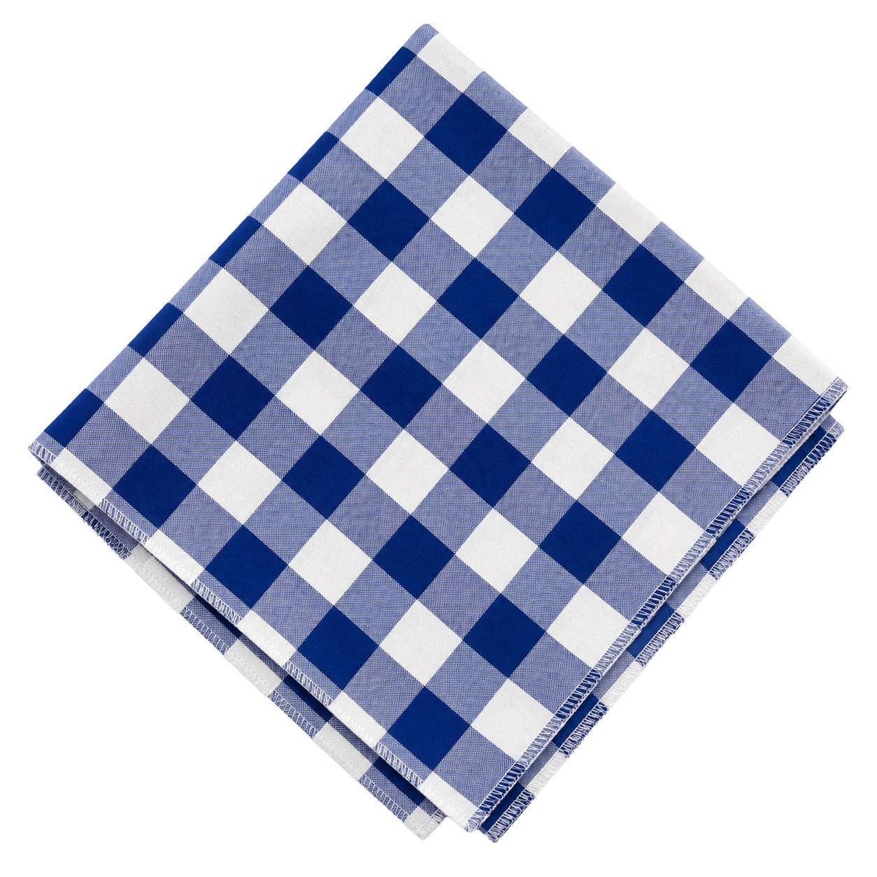 napkin - blue and white NAPKIN - KARO BLUE AND WHITE - Image 1