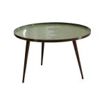 COFFEE TABLE – BUBBLE ROUND MINT SILVER LEGS 37 CM