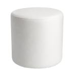 POUF ROUND WHITE