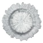 LEAF SILVER CHARGER PLATE
