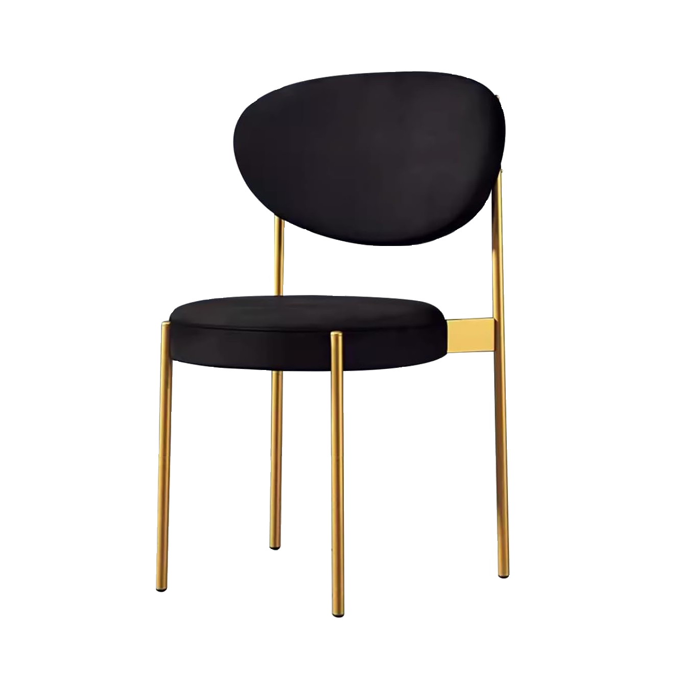 MELANIA GOLD CHAIR – BLACK