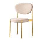 MELANIA GOLD CHAIR - BEIGE