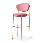 MELANIA GOLD STOOL - PINK